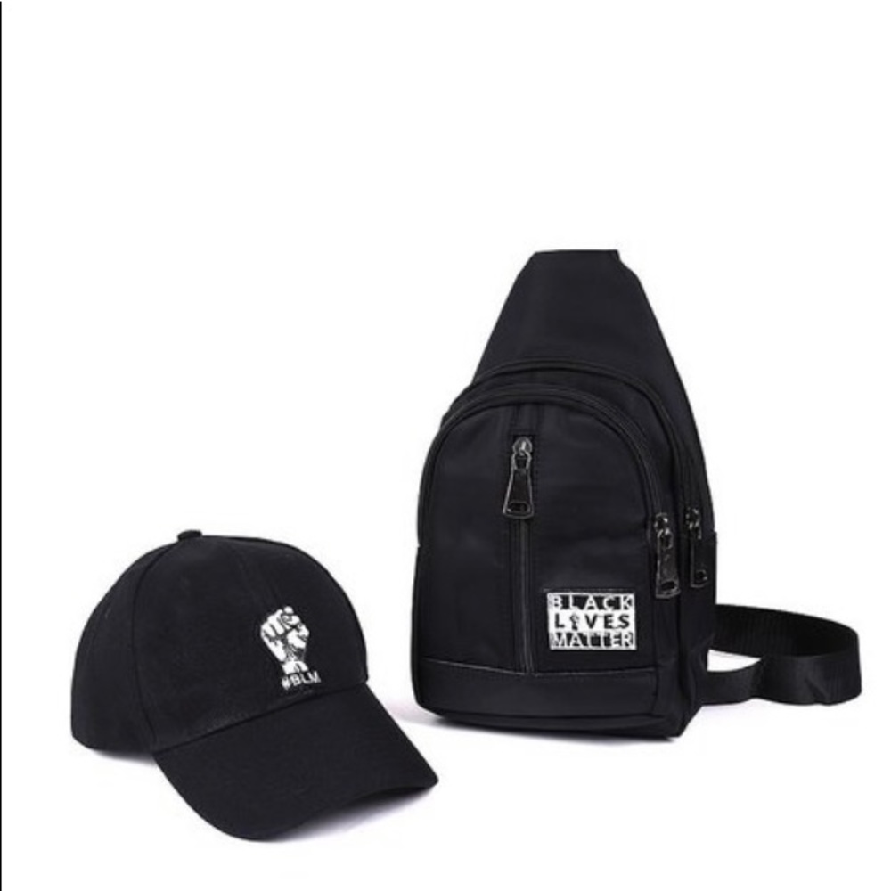 Black Lives Matter Men Backpack and Hat Combo